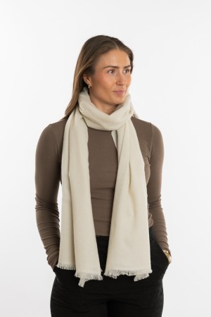 Kashmirskjerf Classic - Cream